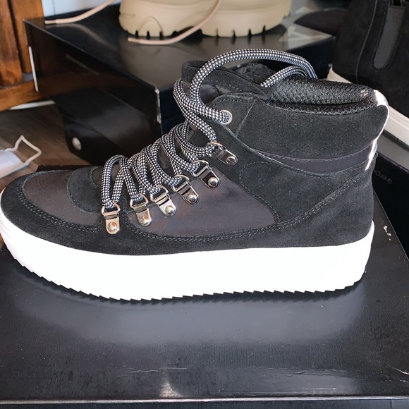 Aqua Womens Bash Suede High Top Sneakers - Picture 3 of 6